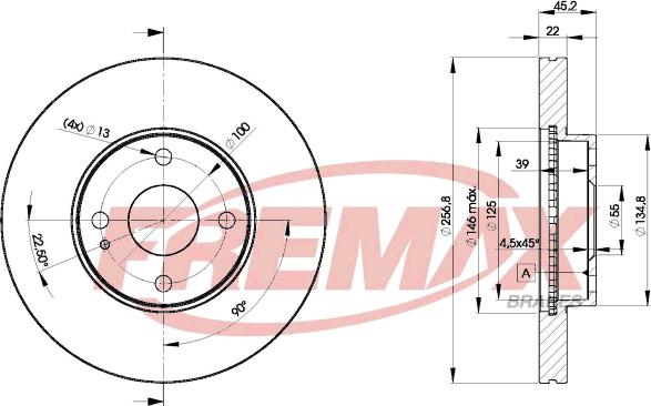 FREMAX BD-3256 - Discofreno autozon.pro