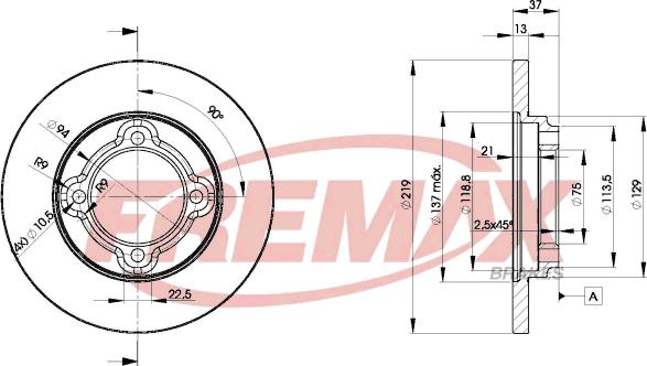 FREMAX BD-3252 - Discofreno autozon.pro