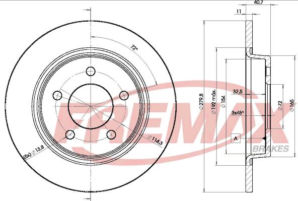 FREMAX BD-3276 - Discofreno autozon.pro