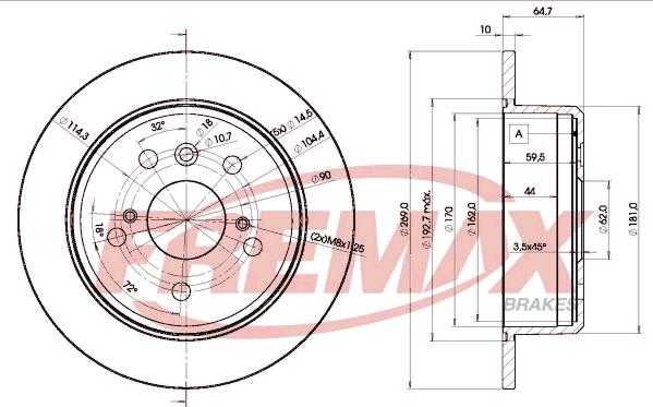 FREMAX BD-2443 - Discofreno autozon.pro