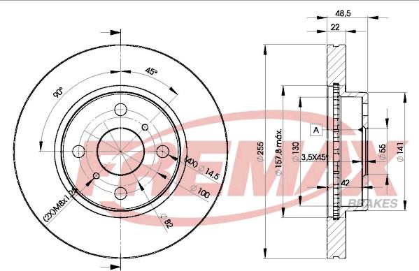 FREMAX BD-2550 - Discofreno autozon.pro