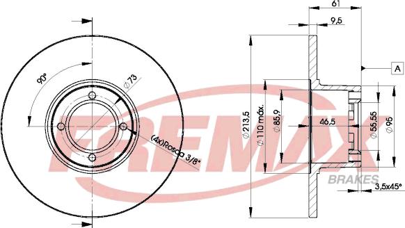 FREMAX BD-2612 - Discofreno autozon.pro