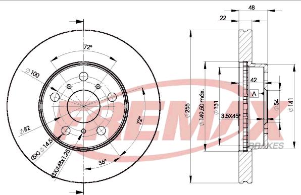 FREMAX BD-2090 - Discofreno autozon.pro