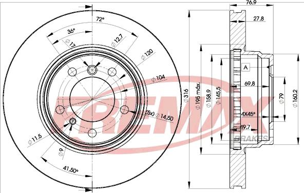 FREMAX BD-2093 - Discofreno autozon.pro