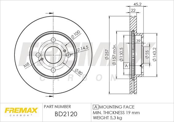 FREMAX BD-2120 - Discofreno autozon.pro