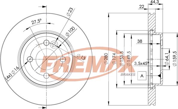 FREMAX BD-2893 - Discofreno autozon.pro