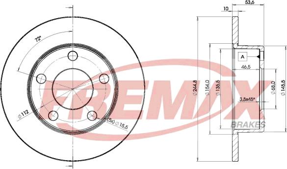 FREMAX BD-2800 - Discofreno autozon.pro