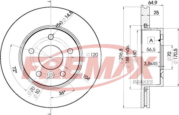 FREMAX BD-2817 - Discofreno autozon.pro