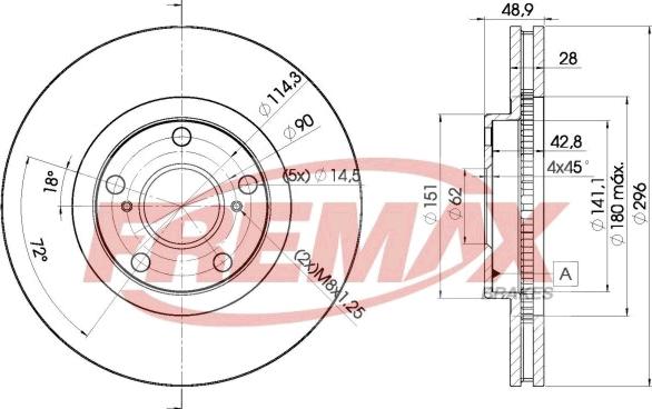 FREMAX BD-2820 - Discofreno autozon.pro