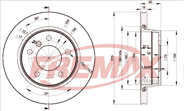 FREMAX BD-2315 - Discofreno autozon.pro