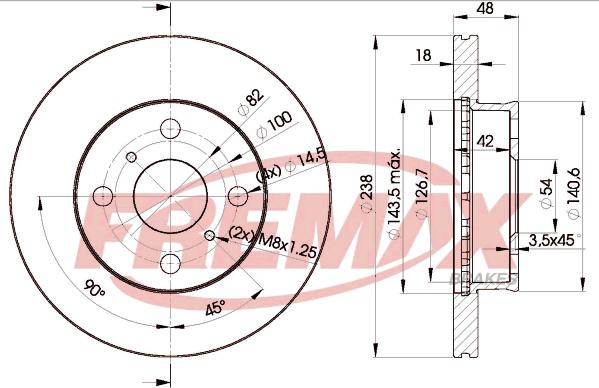 FREMAX BD-2250 - Discofreno autozon.pro