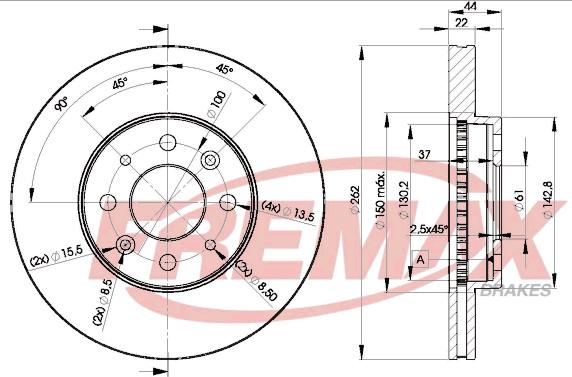 FREMAX BD-2232 - Discofreno autozon.pro