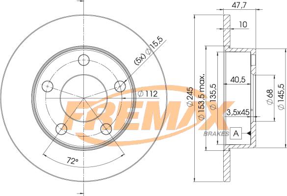 FREMAX BD-2746 - Discofreno autozon.pro