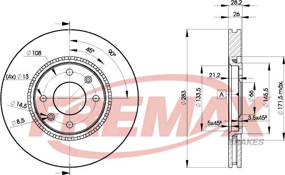 FREMAX BD-7406 - Discofreno autozon.pro