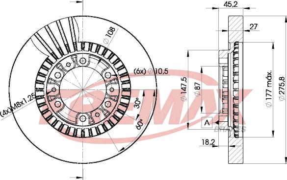 FREMAX BD-7041 - Discofreno autozon.pro