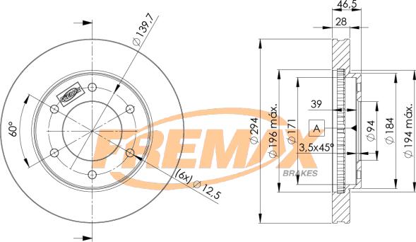 FREMAX BD-7019 - Discofreno autozon.pro