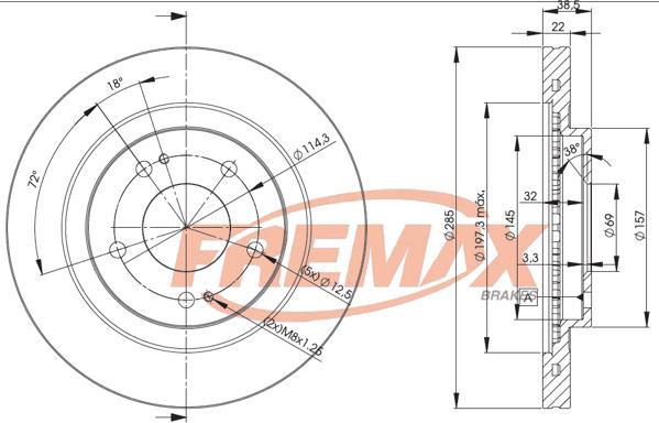 FREMAX BD-7039 - Discofreno autozon.pro