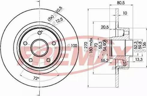 FREMAX BD-7898 - Discofreno autozon.pro