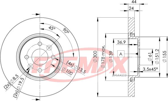 FREMAX BD-7897 - Discofreno autozon.pro