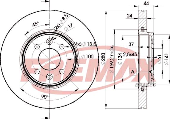 FREMAX BD-7829 - Discofreno autozon.pro