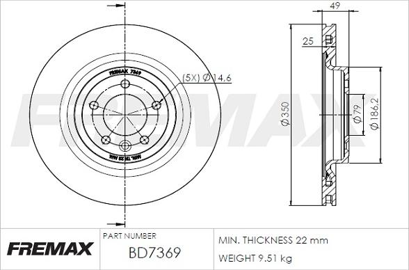 FREMAX BD-7369 - Discofreno autozon.pro