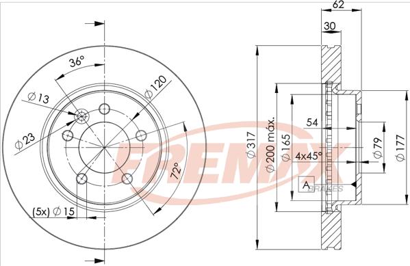 FREMAX BD-7360 - Discofreno autozon.pro