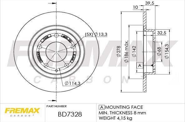 FREMAX BD-7328 - Discofreno autozon.pro