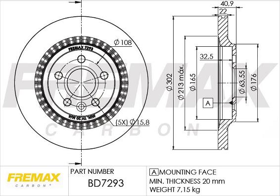 FREMAX BD-7293 - Discofreno autozon.pro