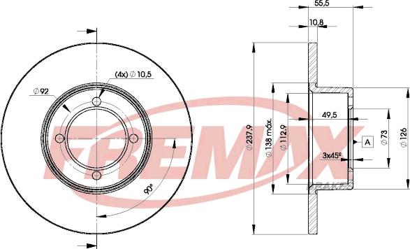 FREMAX BD-7739 - Discofreno autozon.pro