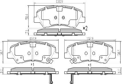 FREMAX FBP-5810 - Kit pastiglie freno, Freno a disco autozon.pro