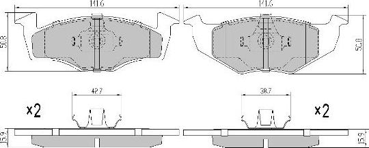 FREMAX FBP-0984-01 - Kit pastiglie freno, Freno a disco autozon.pro