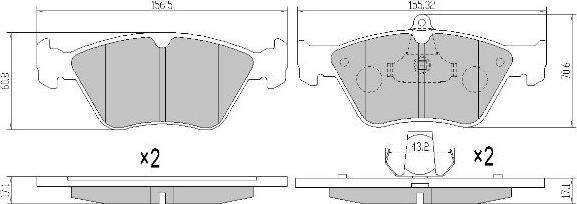 FREMAX FBP-0981 - Kit pastiglie freno, Freno a disco autozon.pro