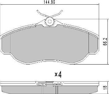 FREMAX FBP-0926 - Kit pastiglie freno, Freno a disco autozon.pro