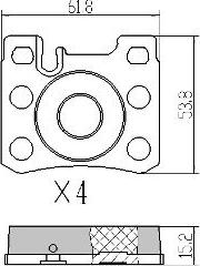 FREMAX FBP-0927 - Kit pastiglie freno, Freno a disco autozon.pro