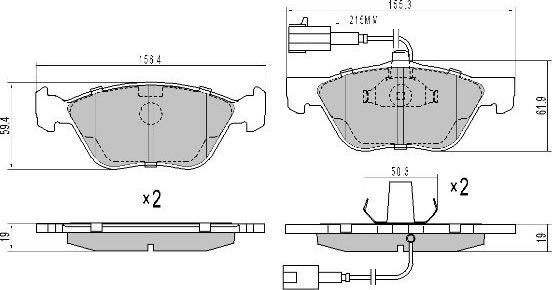 FREMAX FBP-0972 - Kit pastiglie freno, Freno a disco autozon.pro