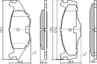 FREMAX FBP-0461 - Kit pastiglie freno, Freno a disco autozon.pro