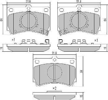 FREMAX FBP-0537 - Kit pastiglie freno, Freno a disco autozon.pro