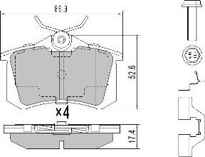 ATE LD2886 - Kit pastiglie freno, Freno a disco autozon.pro