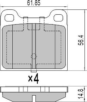 FREMAX FBP-0608 - Kit pastiglie freno, Freno a disco autozon.pro