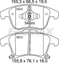 FREMAX FBP-0001 - Kit pastiglie freno, Freno a disco autozon.pro