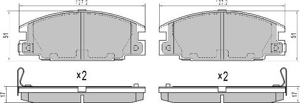 FREMAX FBP-0016 - Kit pastiglie freno, Freno a disco autozon.pro