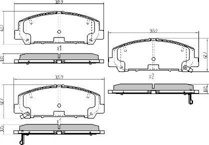 FREMAX FBP-0085 - Kit pastiglie freno, Freno a disco autozon.pro