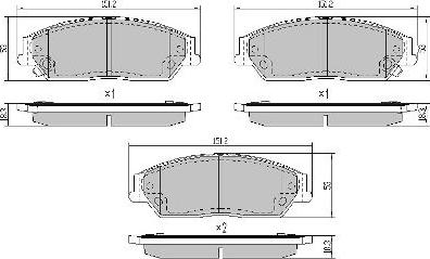 FREMAX FBP-0080 - Kit pastiglie freno, Freno a disco autozon.pro