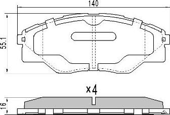 FREMAX FBP-0083 - Kit pastiglie freno, Freno a disco autozon.pro