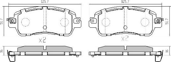 FREMAX FBP-0031 - Kit pastiglie freno, Freno a disco autozon.pro