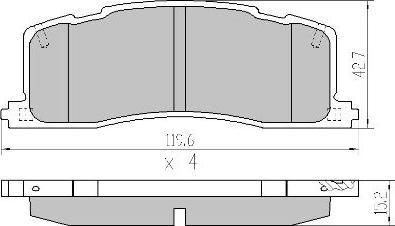 FREMAX FBP-0024 - Kit pastiglie freno, Freno a disco autozon.pro