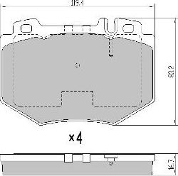 FREMAX FBP-0020 - Kit pastiglie freno, Freno a disco autozon.pro