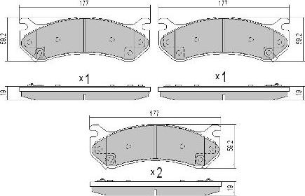 FREMAX FBP-0076 - Kit pastiglie freno, Freno a disco autozon.pro