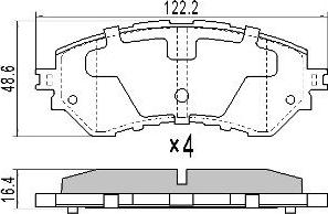 FREMAX FBP-0077 - Kit pastiglie freno, Freno a disco autozon.pro