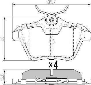 FREMAX FBP-0894 - Kit pastiglie freno, Freno a disco autozon.pro